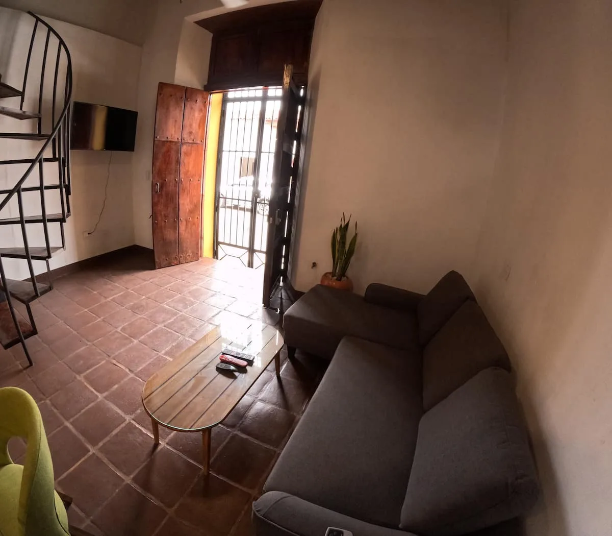 The loft living room